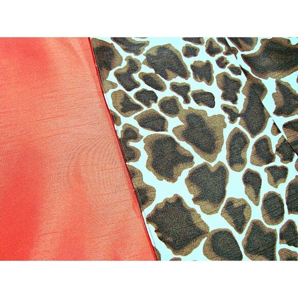 Chicos Leopard Animal Print Open Front Blazer Jacket With Red Trim Size 0 XS 4/6 - Picture 10 of 10
